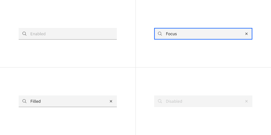 Default search states